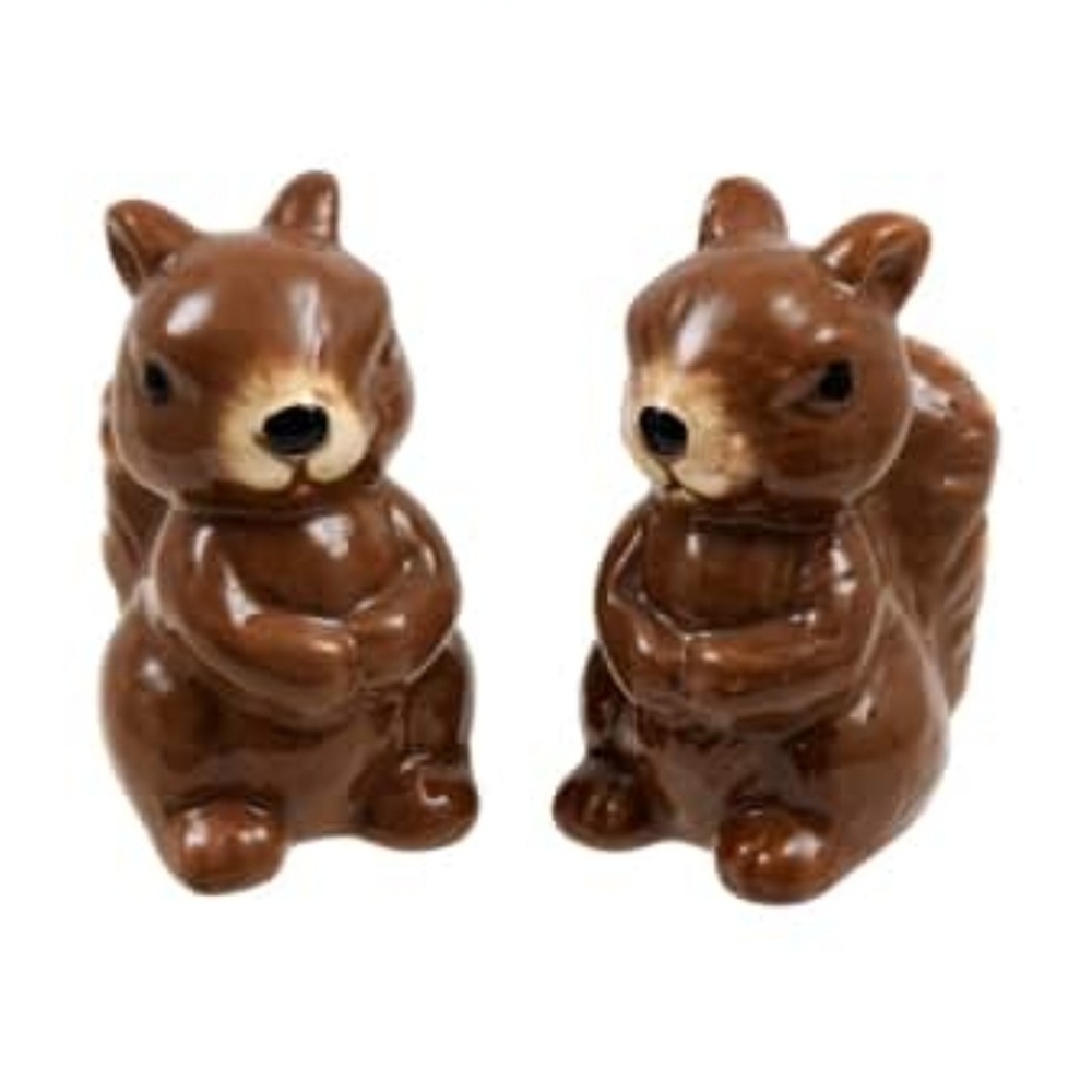 NWT Fall Squirrel salt and pepper shaker